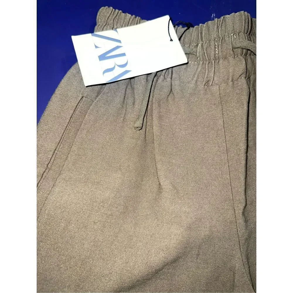 Zara Army Green Gaucho Pants